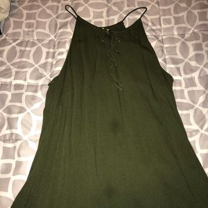 Army green tank top!